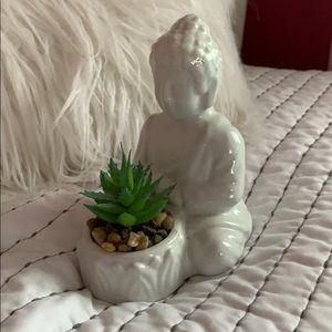 Glass Buddha fake Plant